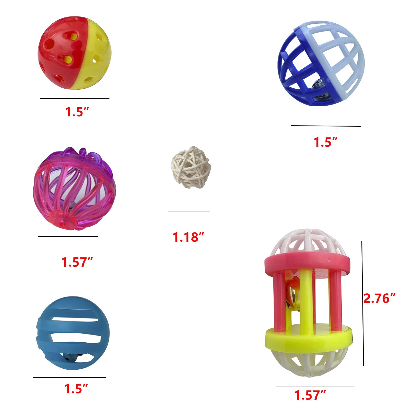 Guanlant rolling balls provide dynamic movement to stimulate balance and coordination.