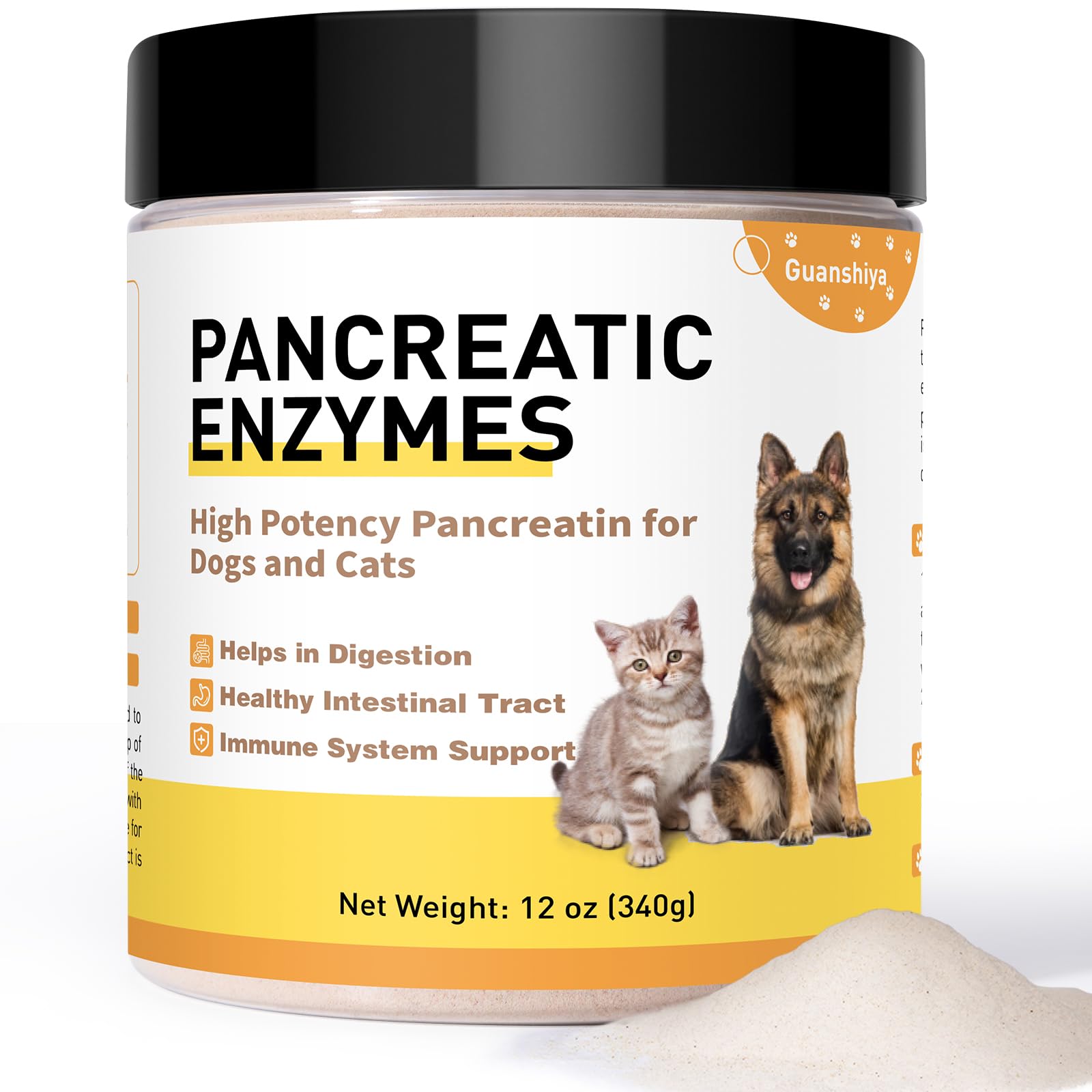 Guanshiya pancreatic enzymes for dogs powder bag supports digestion