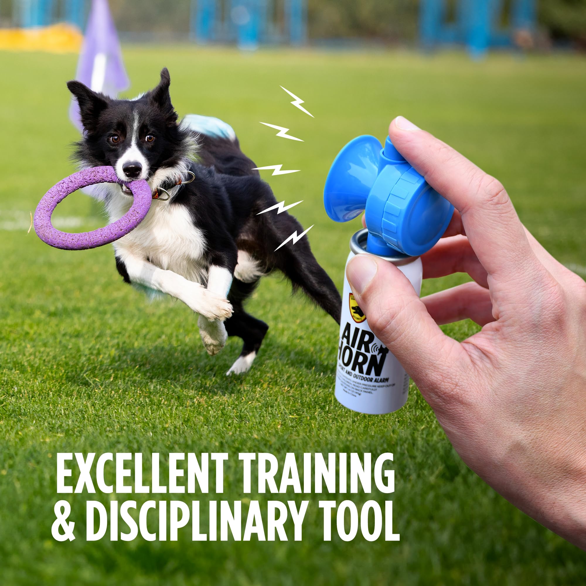 Guard Dog Security 120dB blast demonstrates immediate attention for outdoor use.