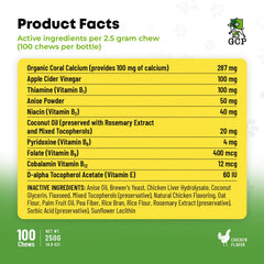 Guardian's Choice flea pills packaging emphasizes 100-count convenience for ongoing protection.