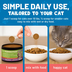 Guardian's Choice Purrbiotics chicken-flavor-taste emphasizes palatability for meals.