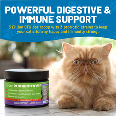 Guardian's Choice Purrbiotics scoop highlights easy, consistent daily portions.