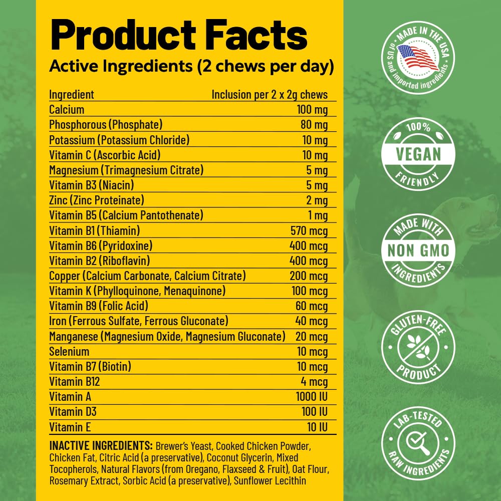 Guardian's Choice VitaPup packaging and label details.