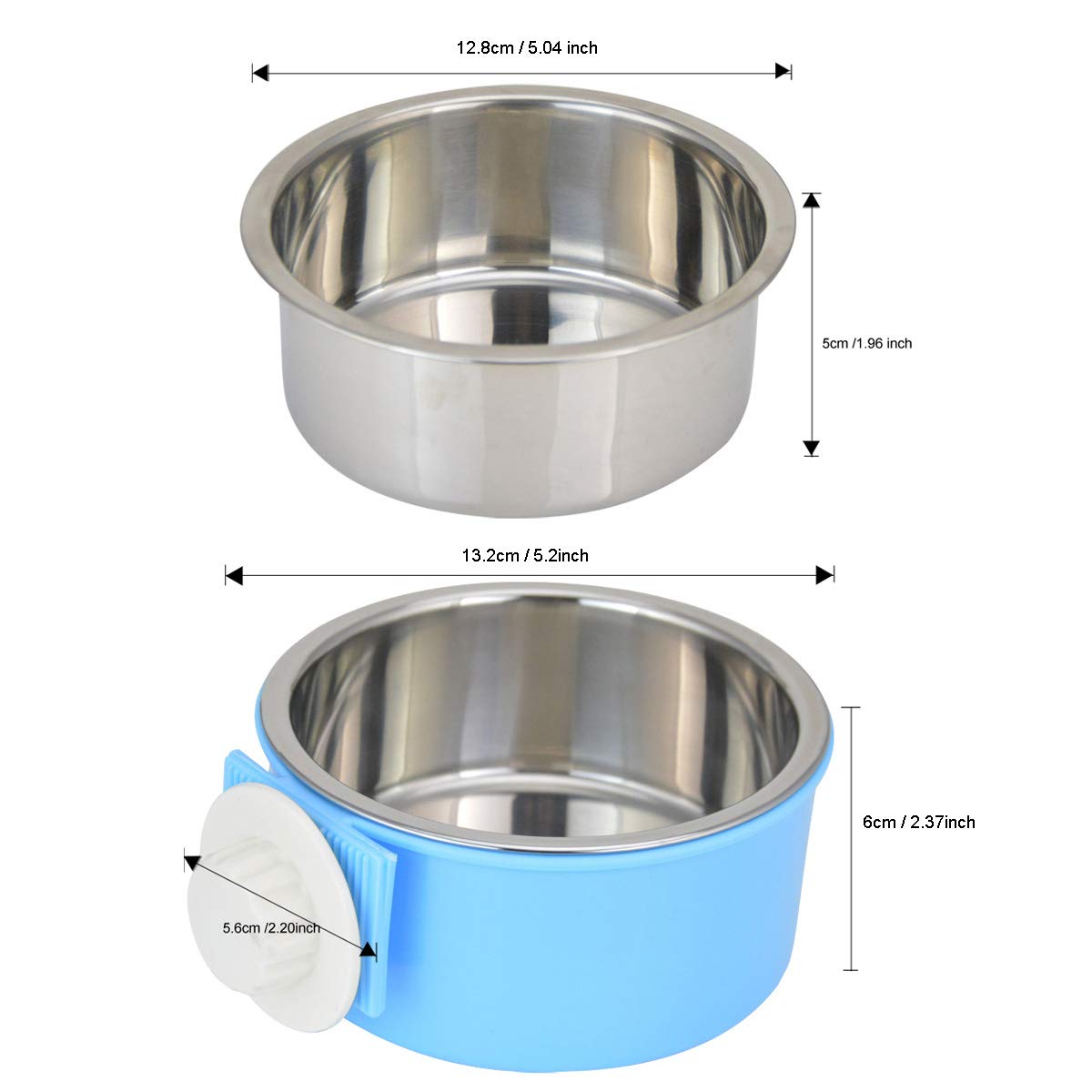 Guardians crate bowl easy to detach and reattach for daily use.