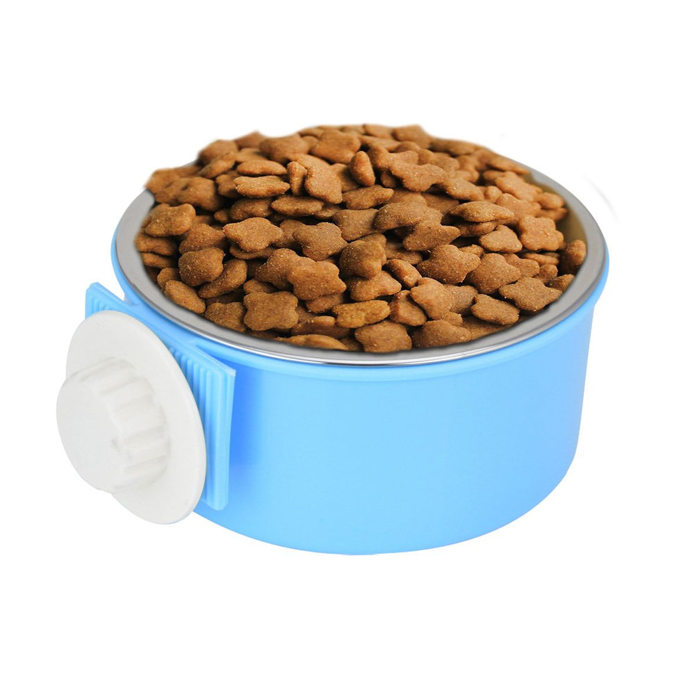 Guardians crate bowl shows outer plastic bowl for stable mounting.