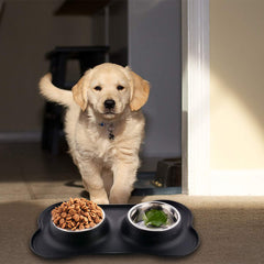 Guardians no-spill silicone mat catching spills keeps floors neat