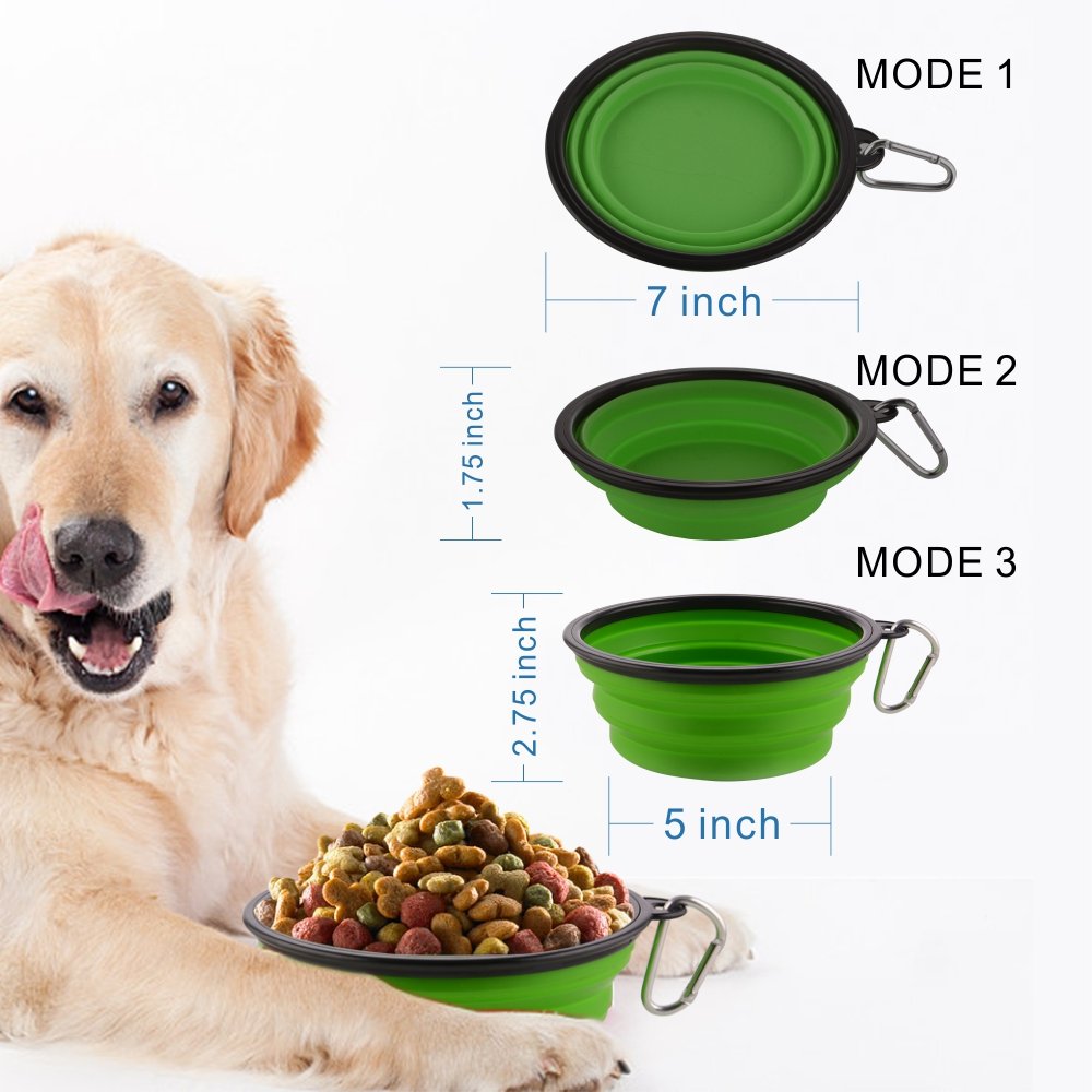 Guardians two-pack travel dog bowls ready for walking and camping