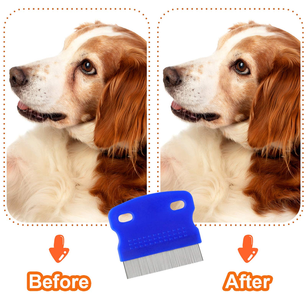 GUBCUB Pets Grooming Comb Kit packaging shows tear-stain remover, 2-in-1, and closed-teeth options.