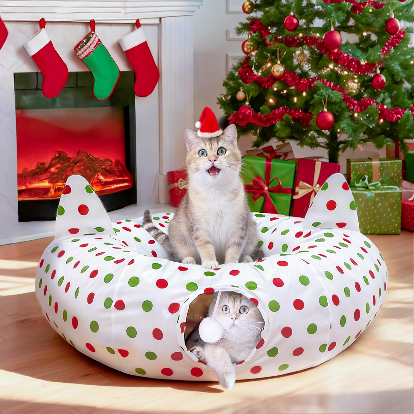 Gudelak 35-4-inch circular tunnel showing versatile layouts for play and rest