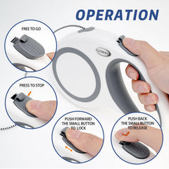 GUDWING retractable leash housing close-up showing durable build