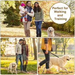 Guiding Star leash with 360-rotation brass hook prevents tangling during adventures.