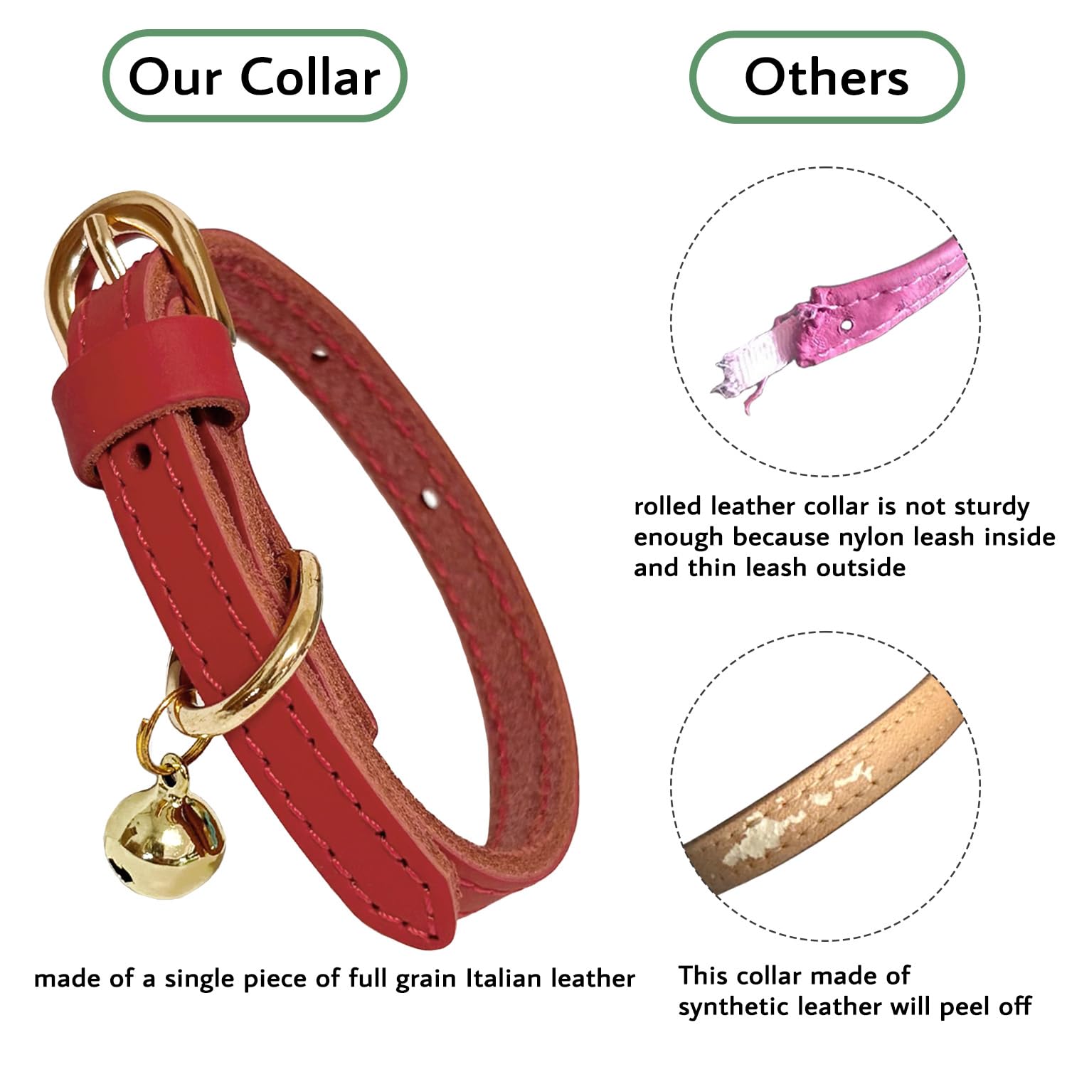 Guiding Star cat collar with bell shows easy identification and audible cue.