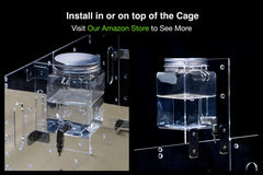 GuineaLoft Clear View bottle compact design fits proper height for small pets.