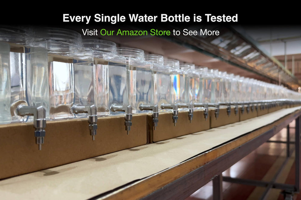 GuineaLoft Clear View bottle tested for drip-free performance.