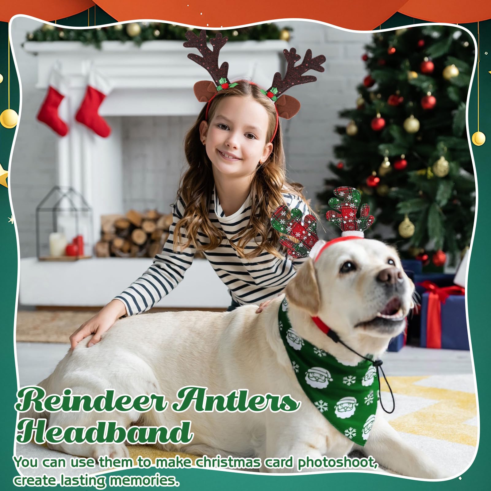 Guiqulai adjustable buckle headband securing fit on a pet