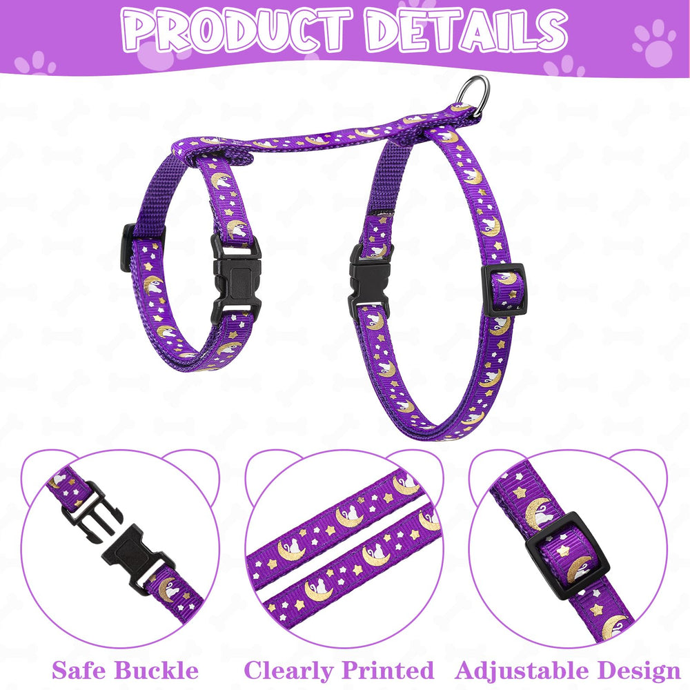 Guiqulai adjustable cat harness size chart for perfect fit