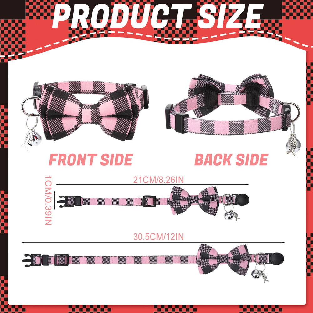 Guiqulai cat collar bow-tie pendant combo adds cute flair while staying secure on cats