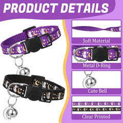 Guiqulai moon-star-design collar glows softly after light exposure.