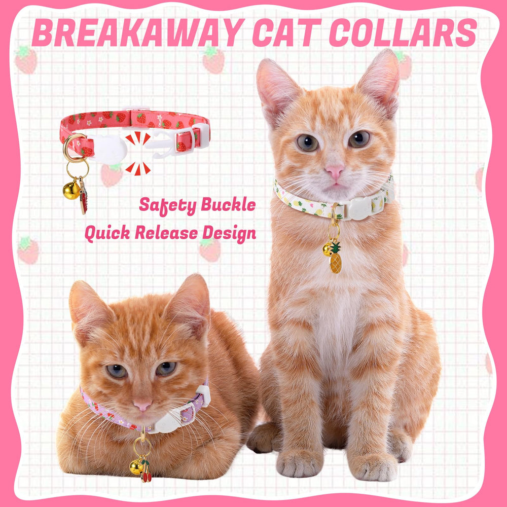 Guiqulai fruit collar strawberry: colorful pattern with bells for awareness.