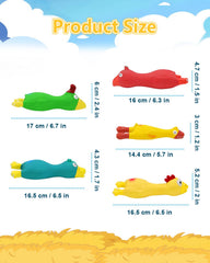 Guiwawa dog squeaky toys chicken compact design easy pickup