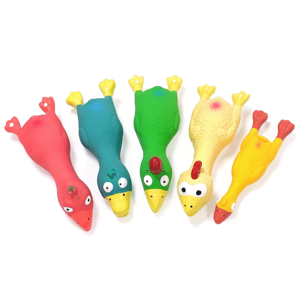 Guiwawa dog squeaky toys chicken pack-5pcs engaging puppies