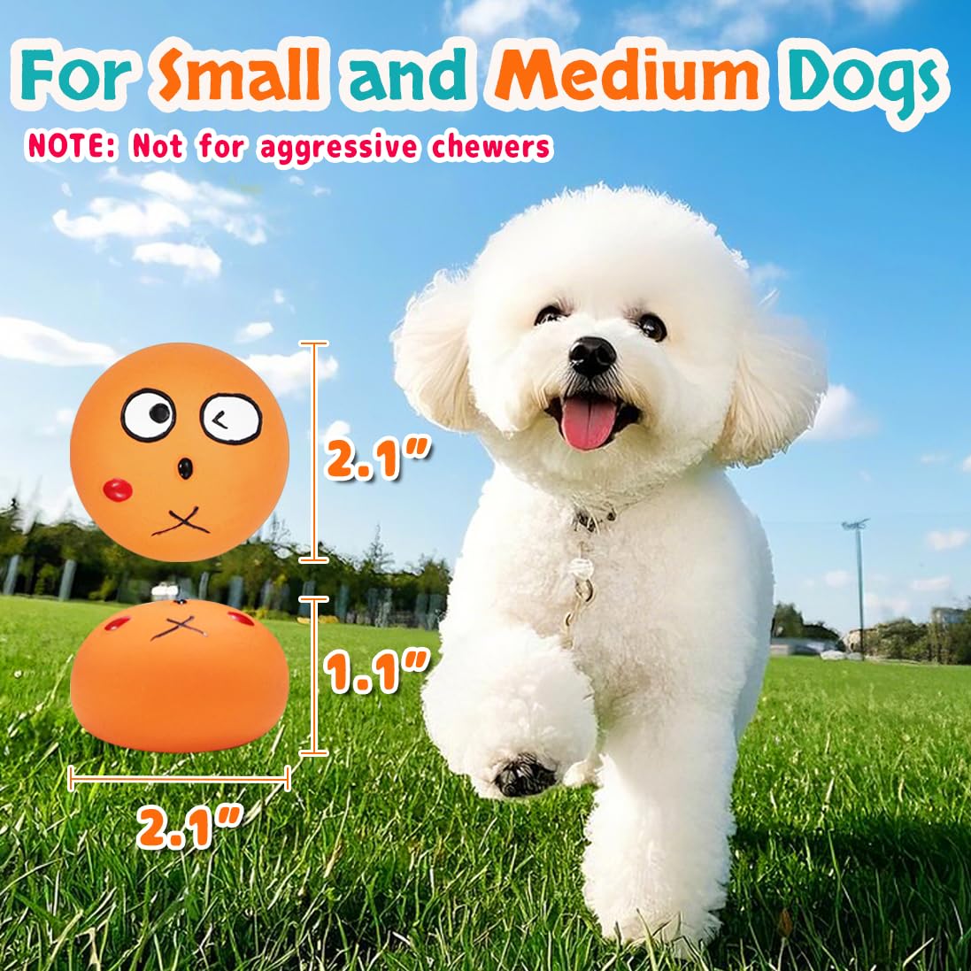 Guiwawa puppy-teething soft latex ball shows chew-friendly design for puppies