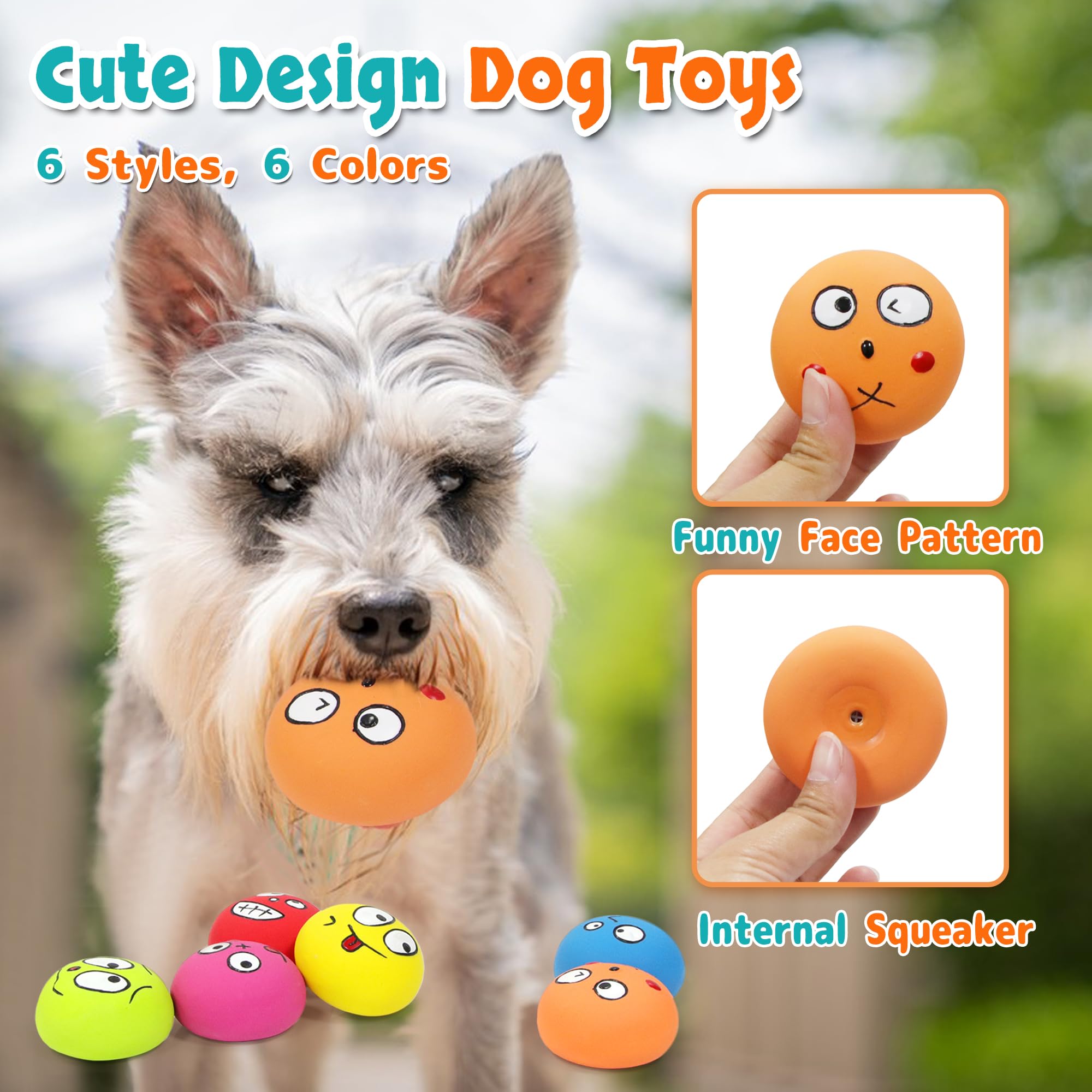 Guiwawa smiley face bright colors ball captures attention for interactive play