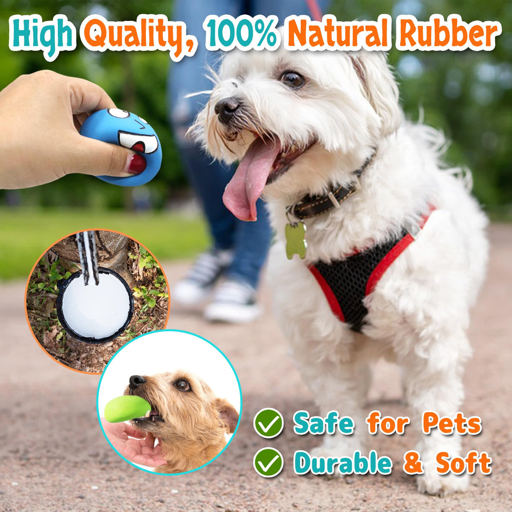 Guiwawa squeaky ball in mouth demonstrates audible appeal during play