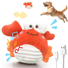 GUKCO Crab interactive toy ball in motion enhances self-play sessions.