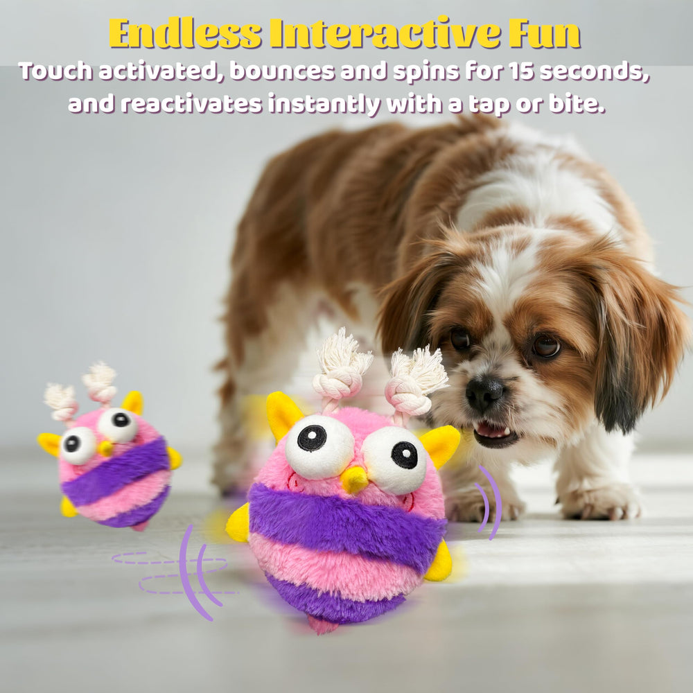 GUKCO dog toy music mode delivers bouncing ball for active engagement