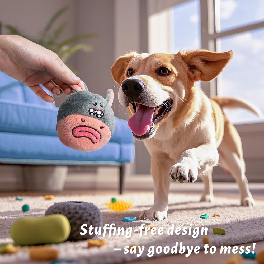 GUKCO easy-clean plush dog toy suitable for indoor and outdoor use