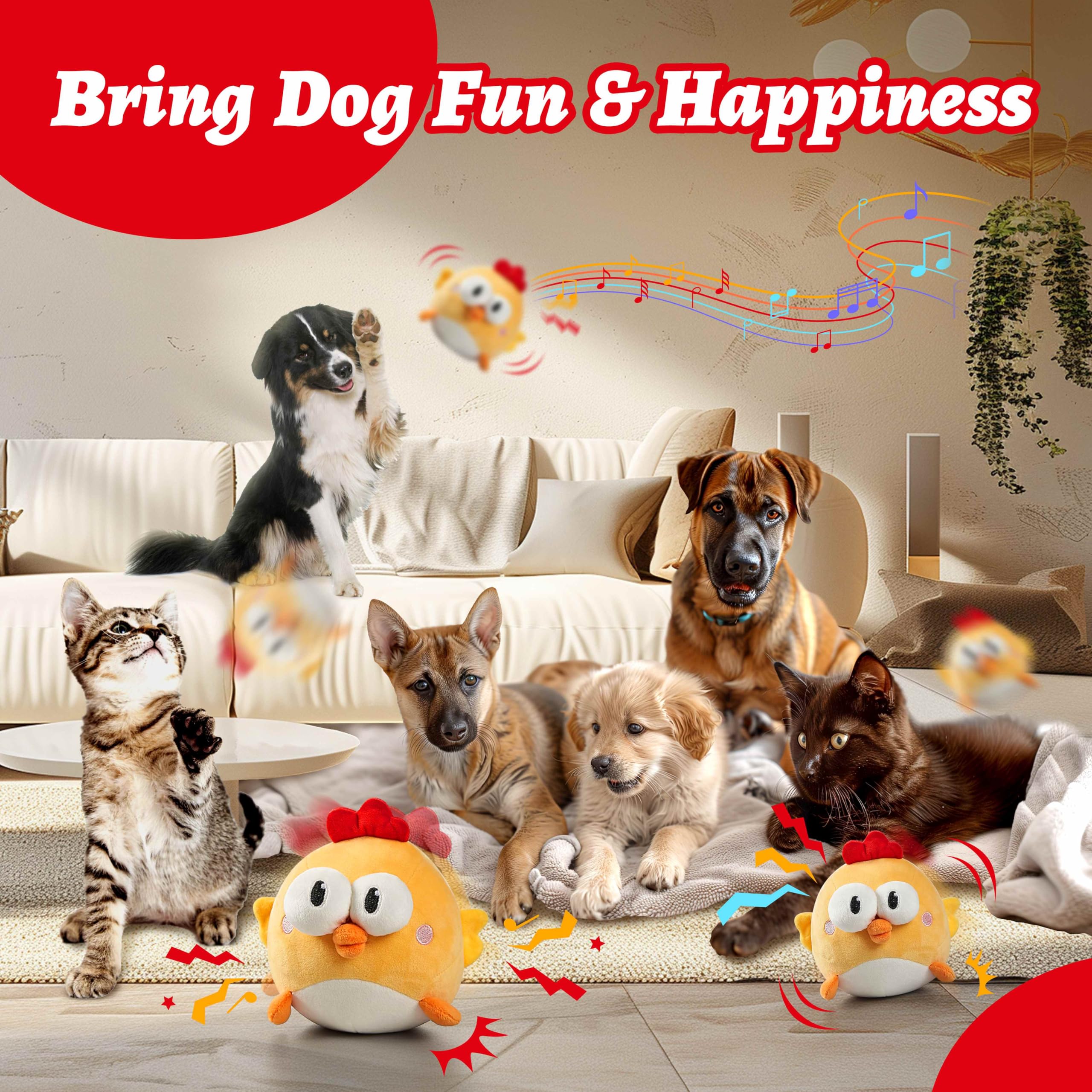 GUKCO ball recording mode toy speaks with dog during play