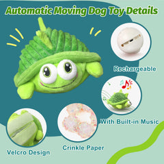 GUKCO rechargeable dog toy demonstrates long-lasting self-play with battery.
