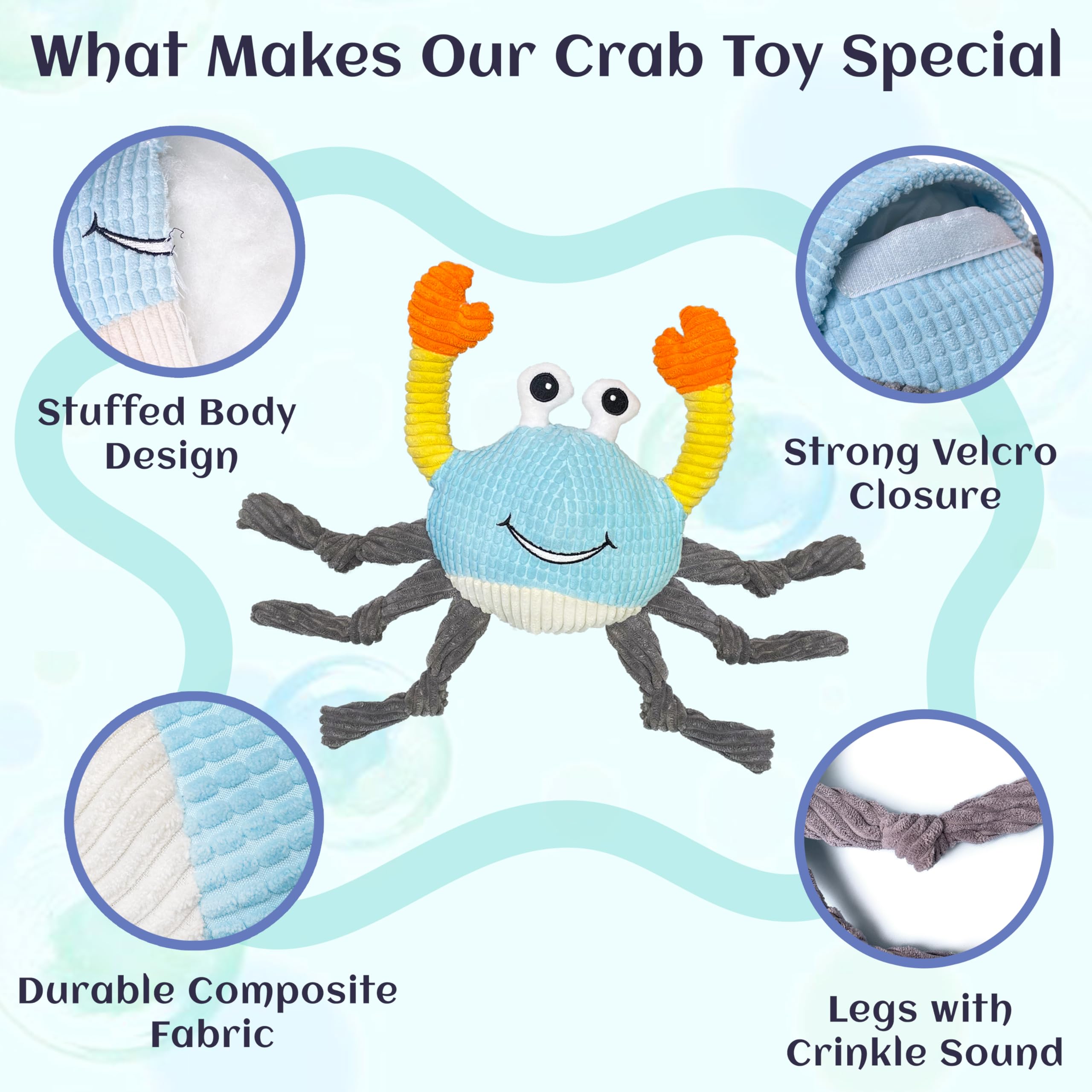 GUKCO spiky ball inside image emphasizing engaging squeaky playtime