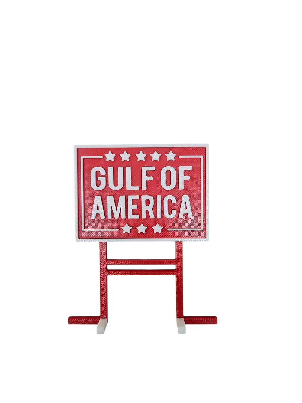 Gulf of America aquarium sign side view suitable for betta tank accents and thematic display