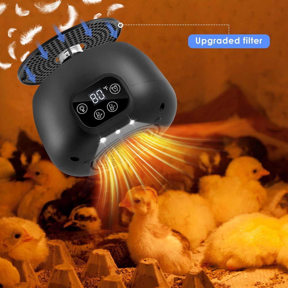 Gulfmew chicken coop heater 5ft cord enabling flexible placement