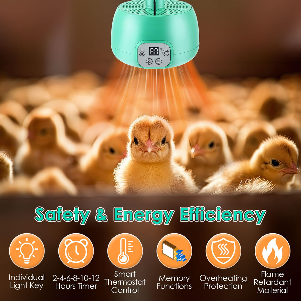 Gulfmew chicken coop heater flame-retardant shell adds durable safety for poultry