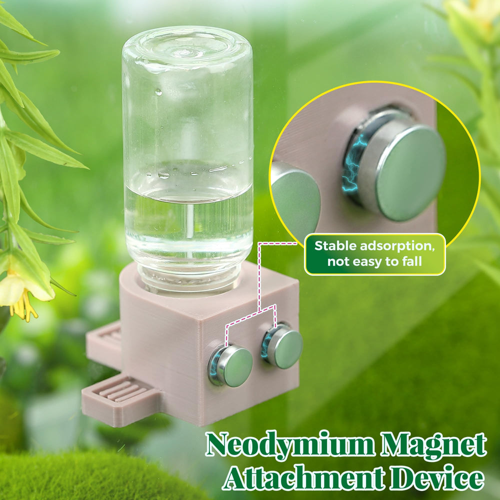 Gulfmew low-flow outlet prevents splashes and keeps the habitat clean