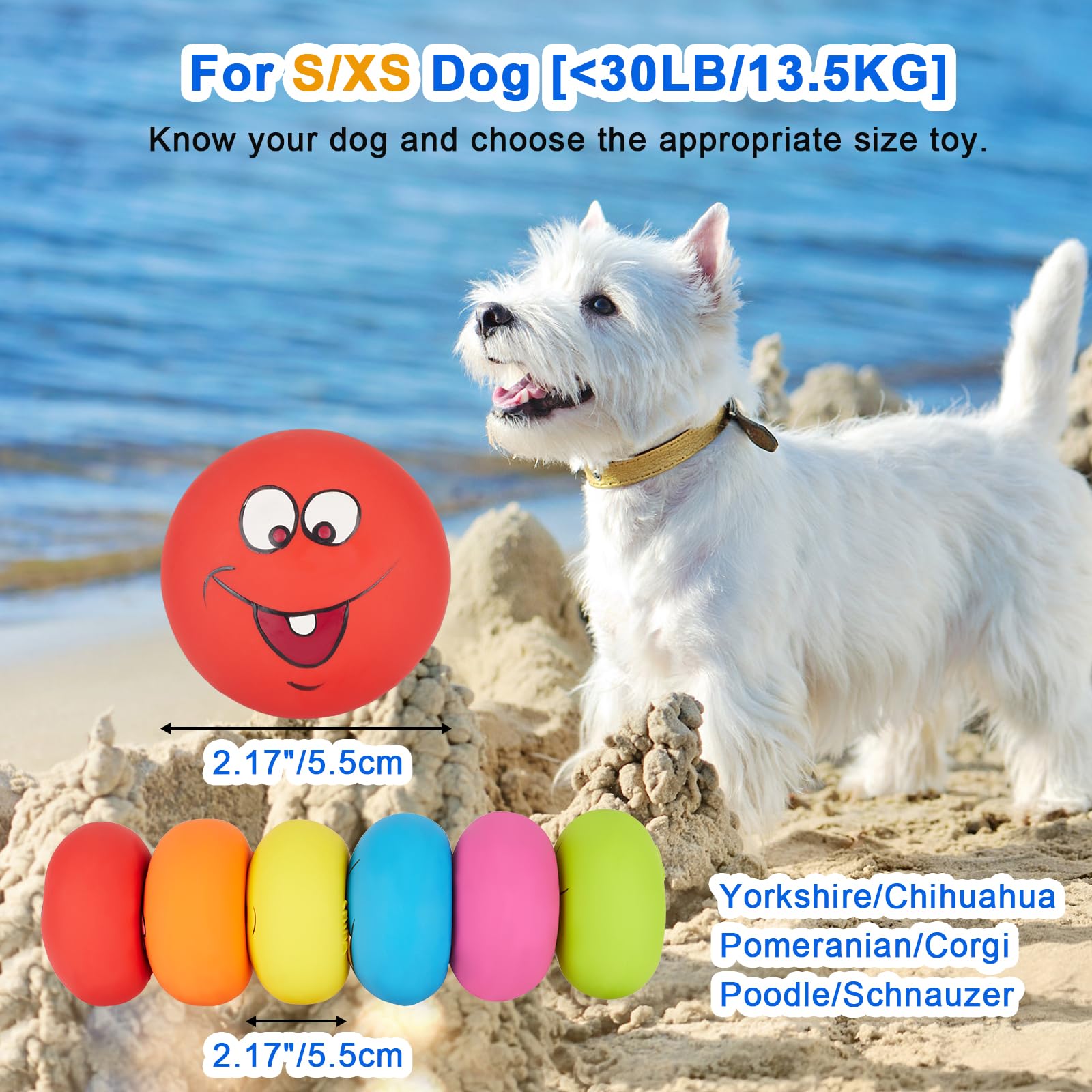 gulucute dog squeaky toy ball texture close-up shows durable flexible material for chewing enjoyment