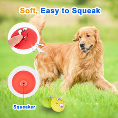 Gulucute floating latex squeaky ball for indoor and outdoor water play.