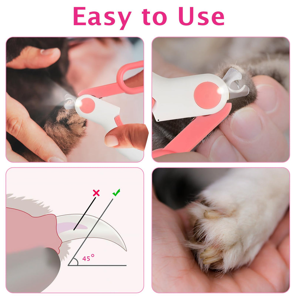 GuLuPets stainless steel blades deliver clean cuts