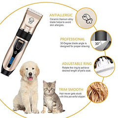 Gumodo detachable blade dog clippers for easy cleaning and versatile lengths
