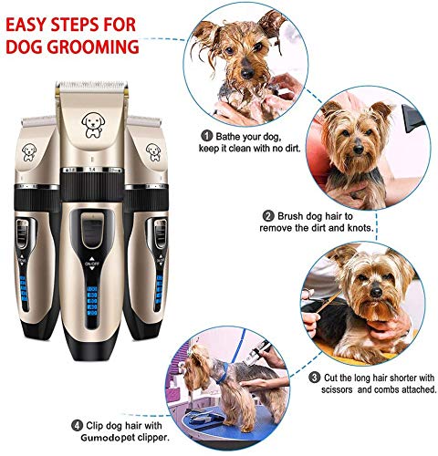 Gumodo guard combs 3/4/6/9mm for precise coat-length control