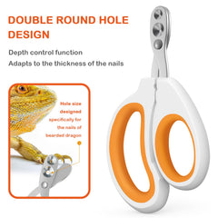 GUNEDD Bearded Dragon Clippers with non-slip handle for steady grooming.