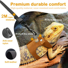 GUNEDD Bearded Dragon adjustable vest to fit different body shapes.