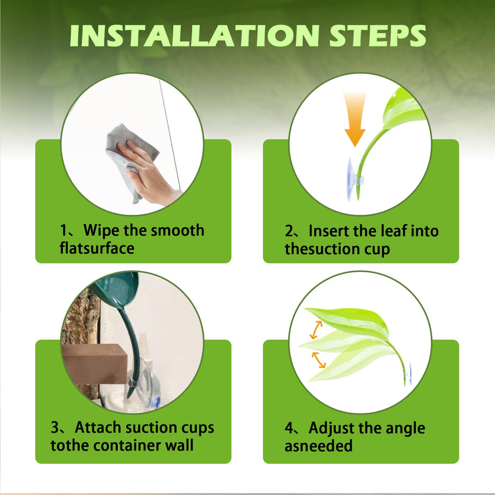 GUNEDD suction cups attach easily to glass for flexible tank layout.