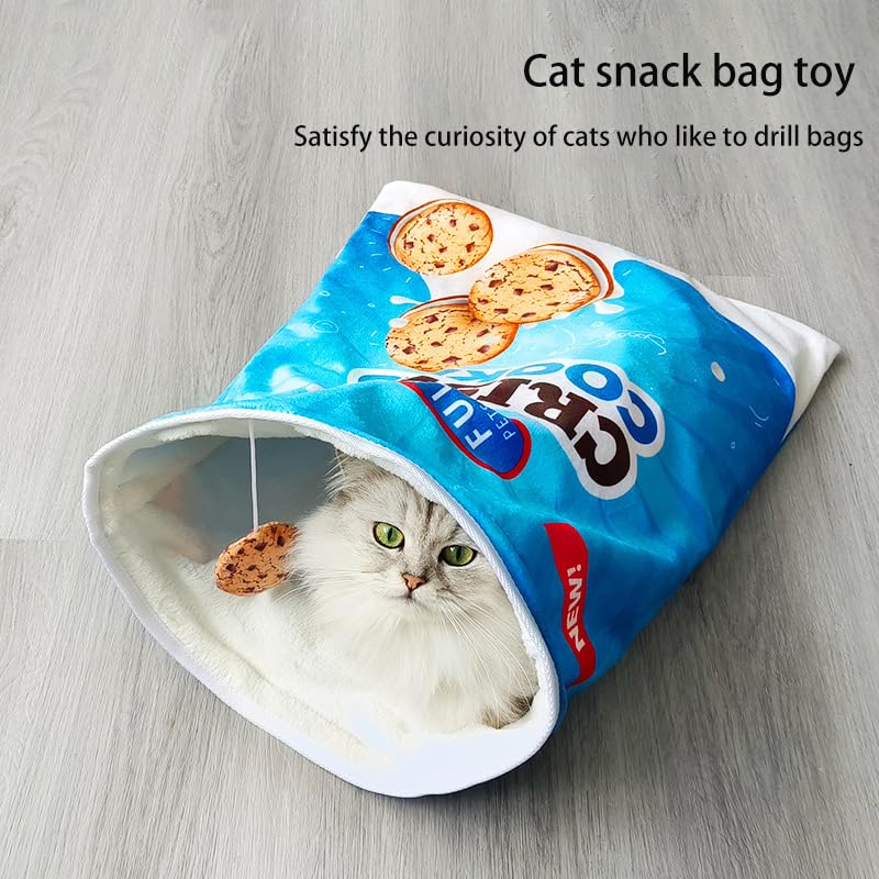 GuoGuoLaoDie cat crinkle sound tunnel close-up highlighting attention-grabbing tactile appeal.