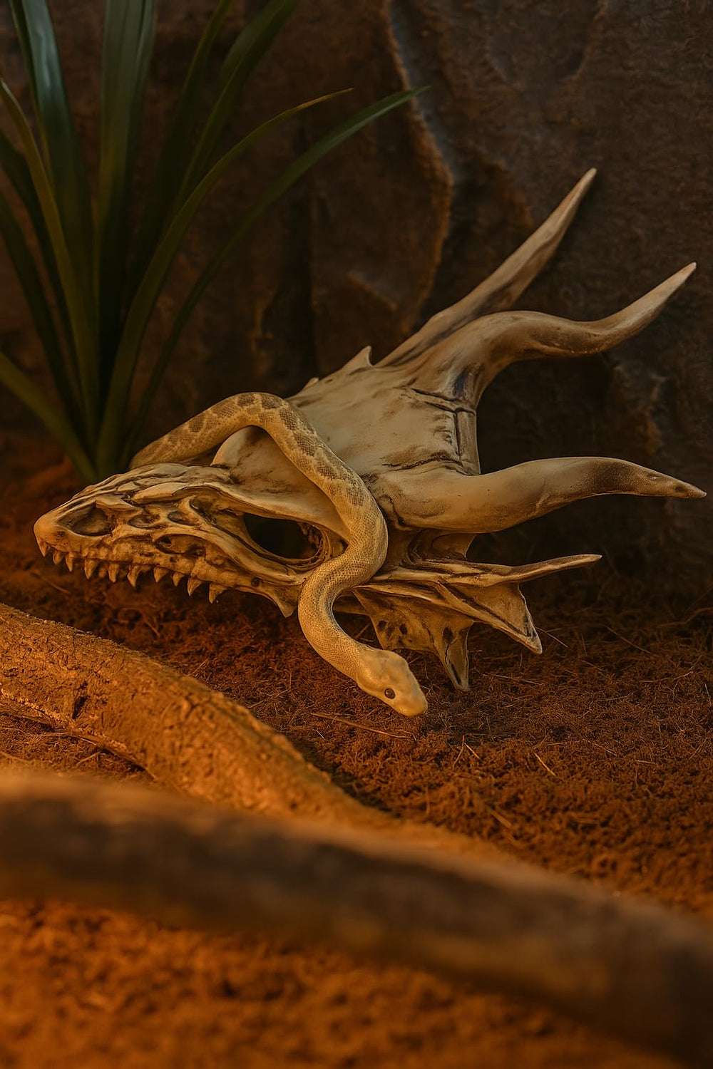 GuoShuang Dragon Skull Decor tabletop display is perfect for fantasy dioramas.
