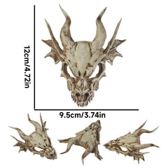 GuoShuang Dragon Skull Decor terrarium detail showcases realistic skull form for engaging habitats.