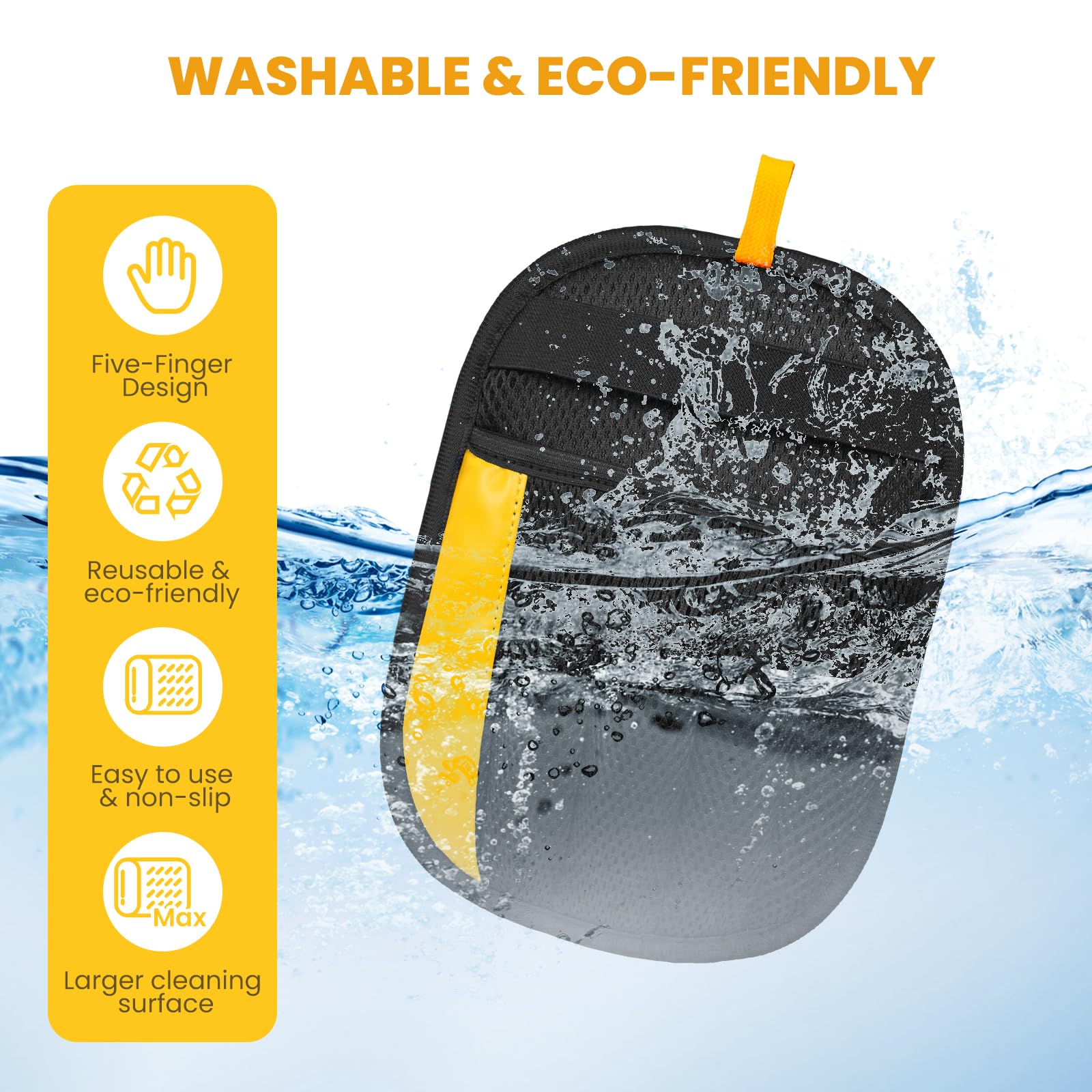 Guowo glove glides safely on fabrics with no sticky residue